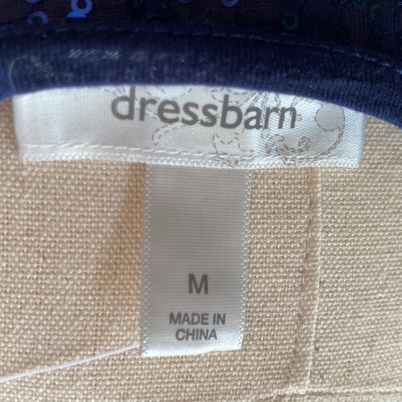 DRESS BARN Sequined Tee NWT SZ M American Dream - Picture 4 of 6